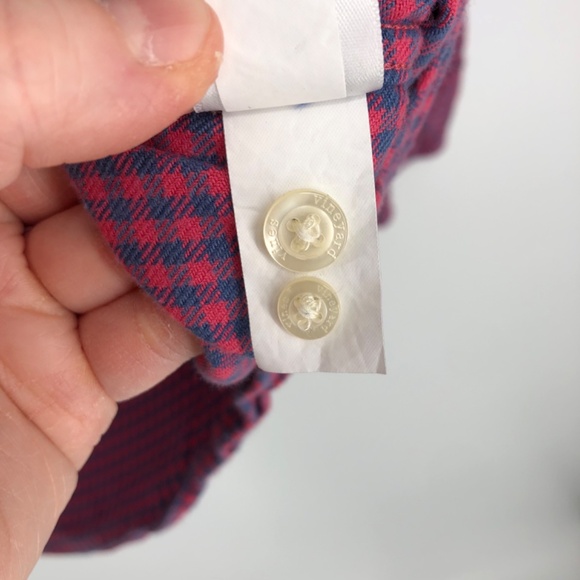 Vineyard Vines Mens Slim Fit Tucker Shirt Size Large Gingham Pink Button Front - Picture 7 of 12